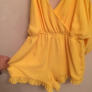 yellow summer romper